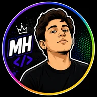 Logo ilustrada MH de Marcelo Henrique